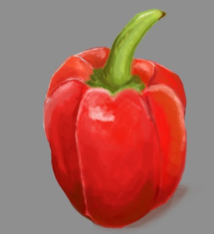 Samikiy's tweet image. I just realized that I never make studies about real stuff so it's study day XD starting with a pepper 
#muchjoy