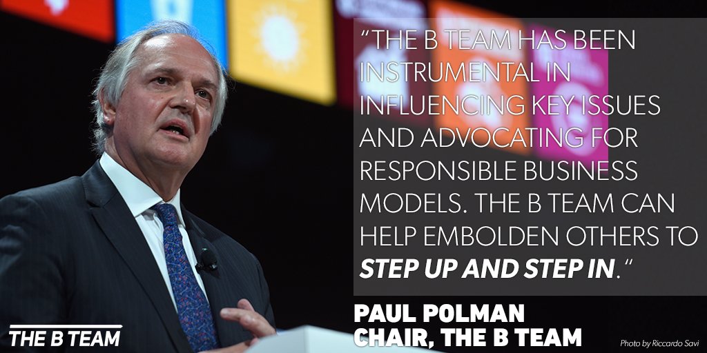 thebteamhq's tweet image. Purpose-driven business is no longer the exception, but the expectation. With @Unilever CEO @PaulPolman as new Chair, we're working toward an economy that serves all. ow.ly/s3IV30kvsVg