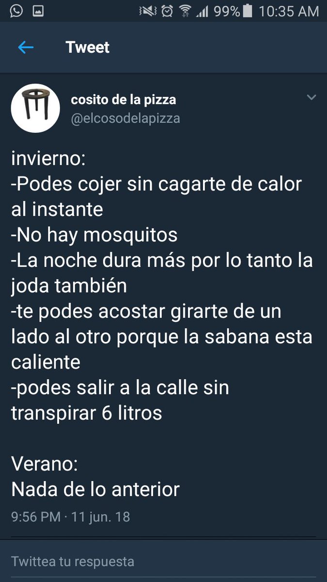 Cosito De La Pizza Ar Twitter Te Odio Invierno Te Odio A Vos