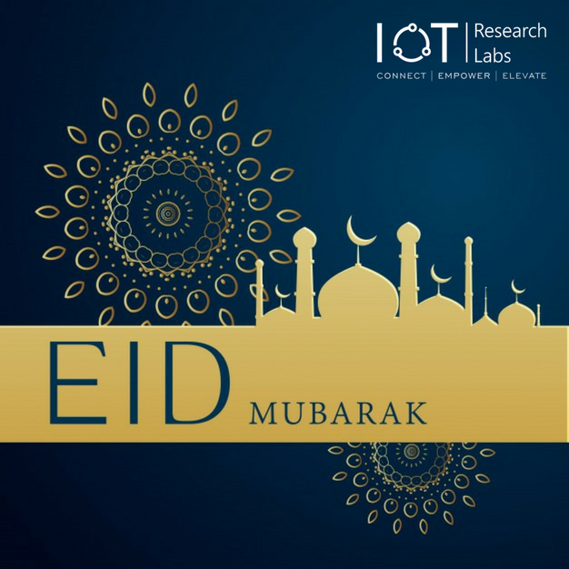 iotrlabs's tweet photo. Team #iotrl wishes you all a blessed Eid ul Fitr
#EidMubarak #Ramadan #Eid2018 https://t.co/7AbL8qY5gT