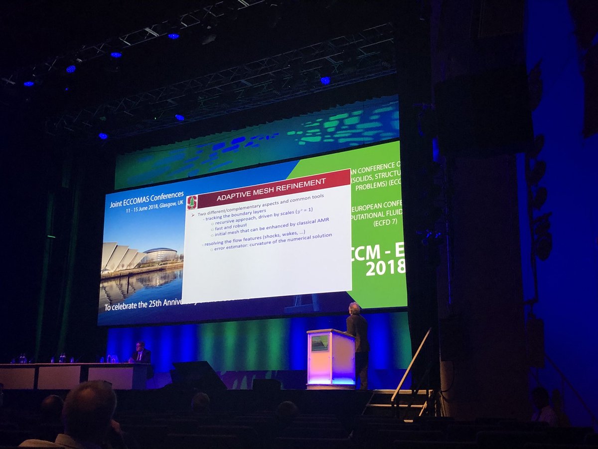 ECCM_ECFD2018's tweet image. The final plenary of #ECCM_ECFD2018 is by Charbel Farhat, “Computational mechanics for low-density supersonic detectors”