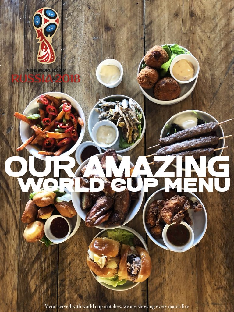 MerchantsTav's tweet photo. The World Cup is upon us ⚽️. We are showing every match live! We have put together a cracking menu for the matches. https://t.co/bP2FNXLDxZ