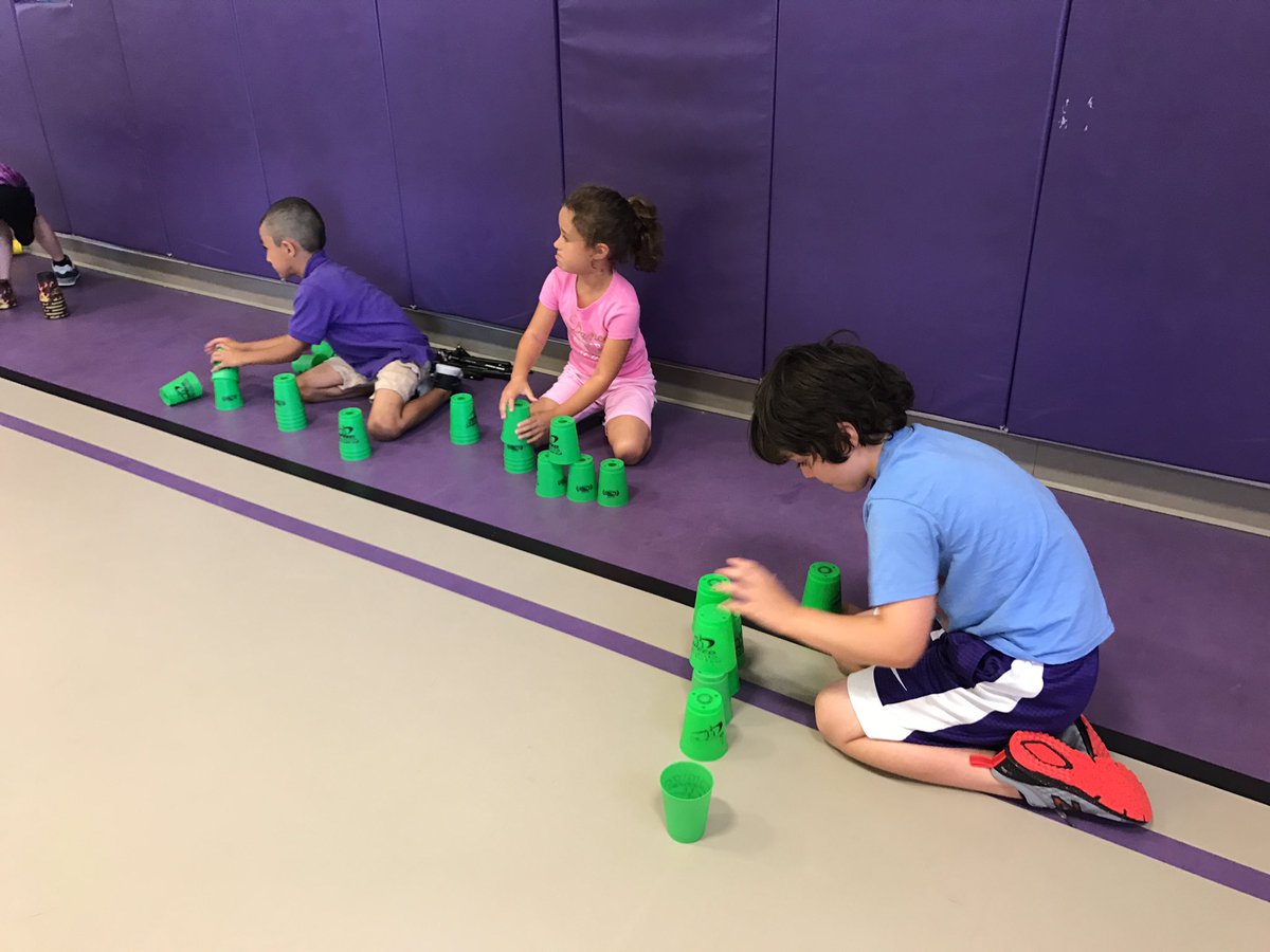 Kindergarten cup stacking #itdoesntgetmuxhcuter