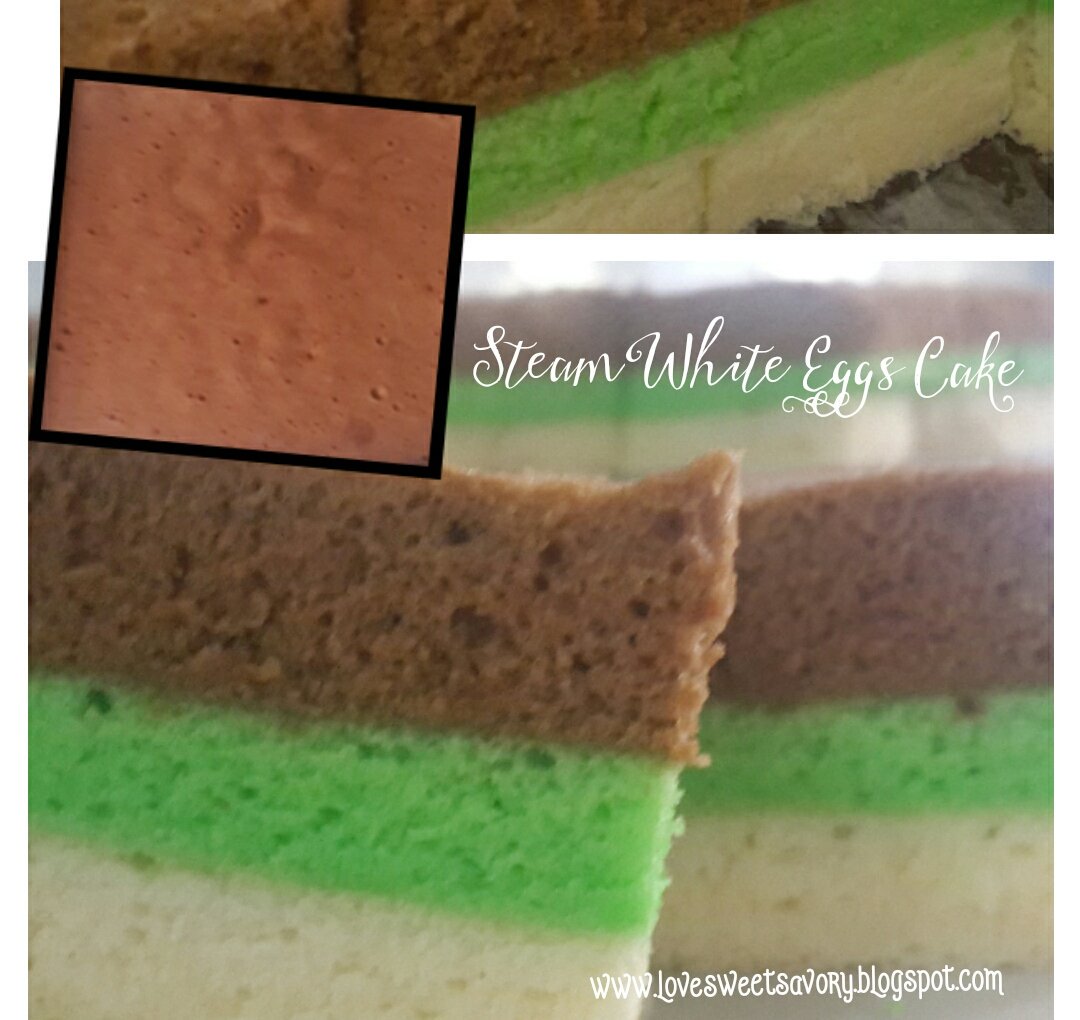 Steam White Eggs Cake #lovesweetsavory #shawncakery #steamcake