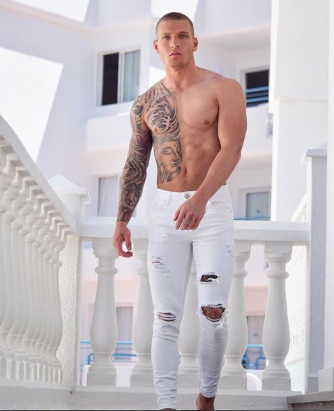 Brandon Myres In The White Worn Jeans, Find Them Online Now.