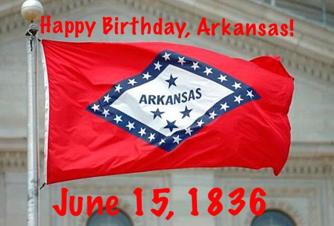 MalloryHBrooks's tweet image. Arkansas became the 25th state of the United States on June 15, 1836. Happy 182nd Birthday to the Natural State!
