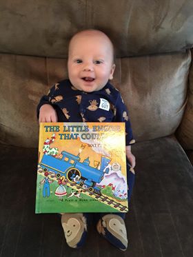 SmartStartMeck's tweet photo. Greyson got his first @ImaginationLib book this month and by the smile on that sweet face, we think he likes it! If you have a child 0-4, they can receive a free book in the mail every month, too. Visit our website to learn more! #SummerReadingCLT #BabiesWhoRead #Ithinkican https://t.co/8D74vjoJpZ