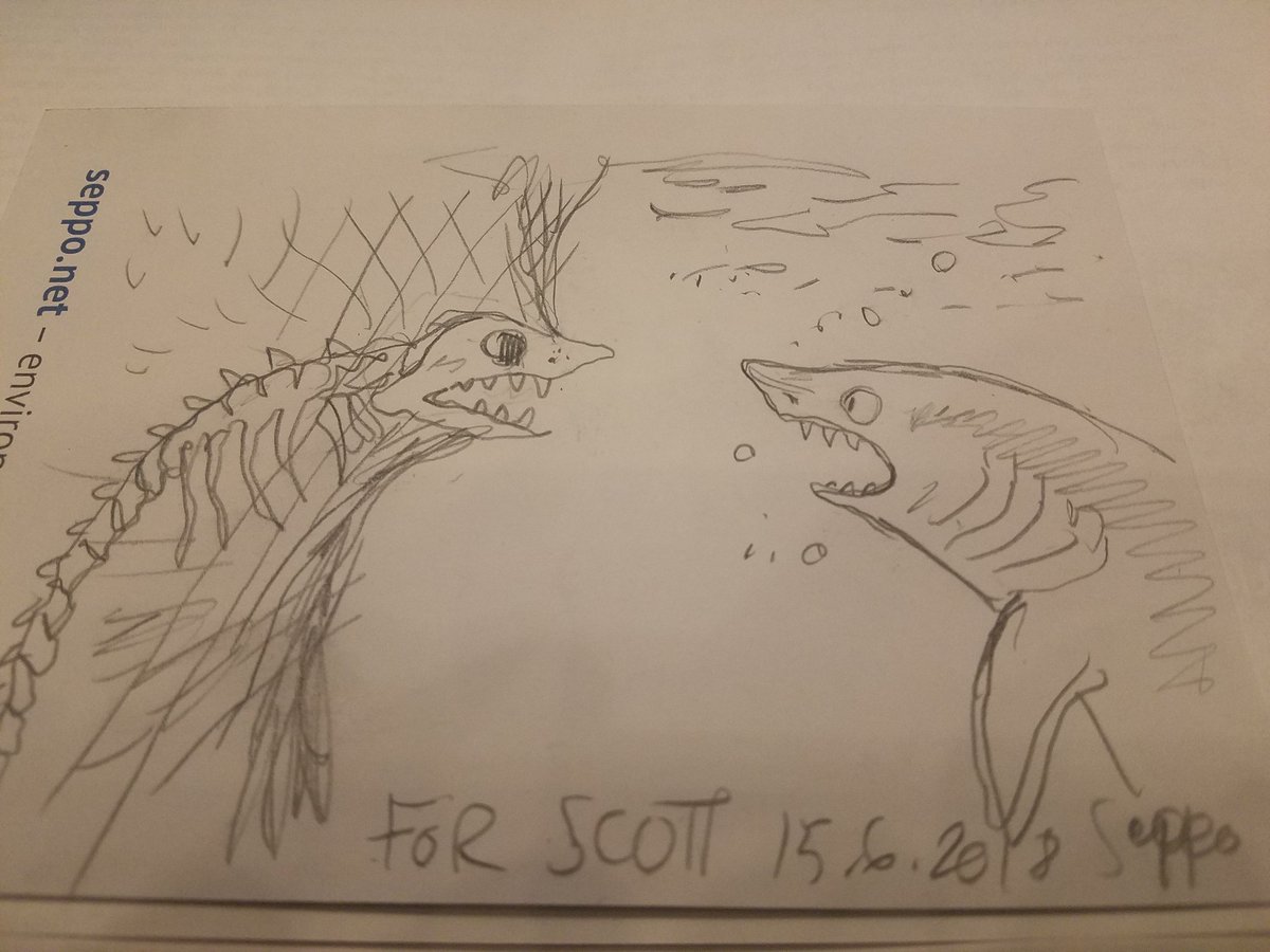 SidewalkSciGuy's tweet photo. @sepponet at #ECCB2018 #ECCBSciComm drew a cartoon relevant to my conservation donation efforts! We must end finning and killing of sharks, which exceeds 270,000 every DAY. With my New ERA Program, each sci-fi book of mine sold donates $5 to conservation.

https://t.co/KpITxJCA1x https://t.co/PMJIYSsJMh