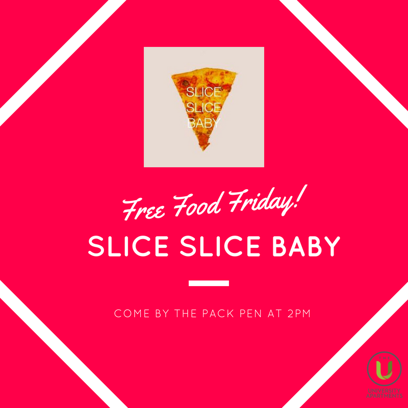 Come get a slice at 2PM for #freefoodfriday #weloveu #horizonstudentraleigh