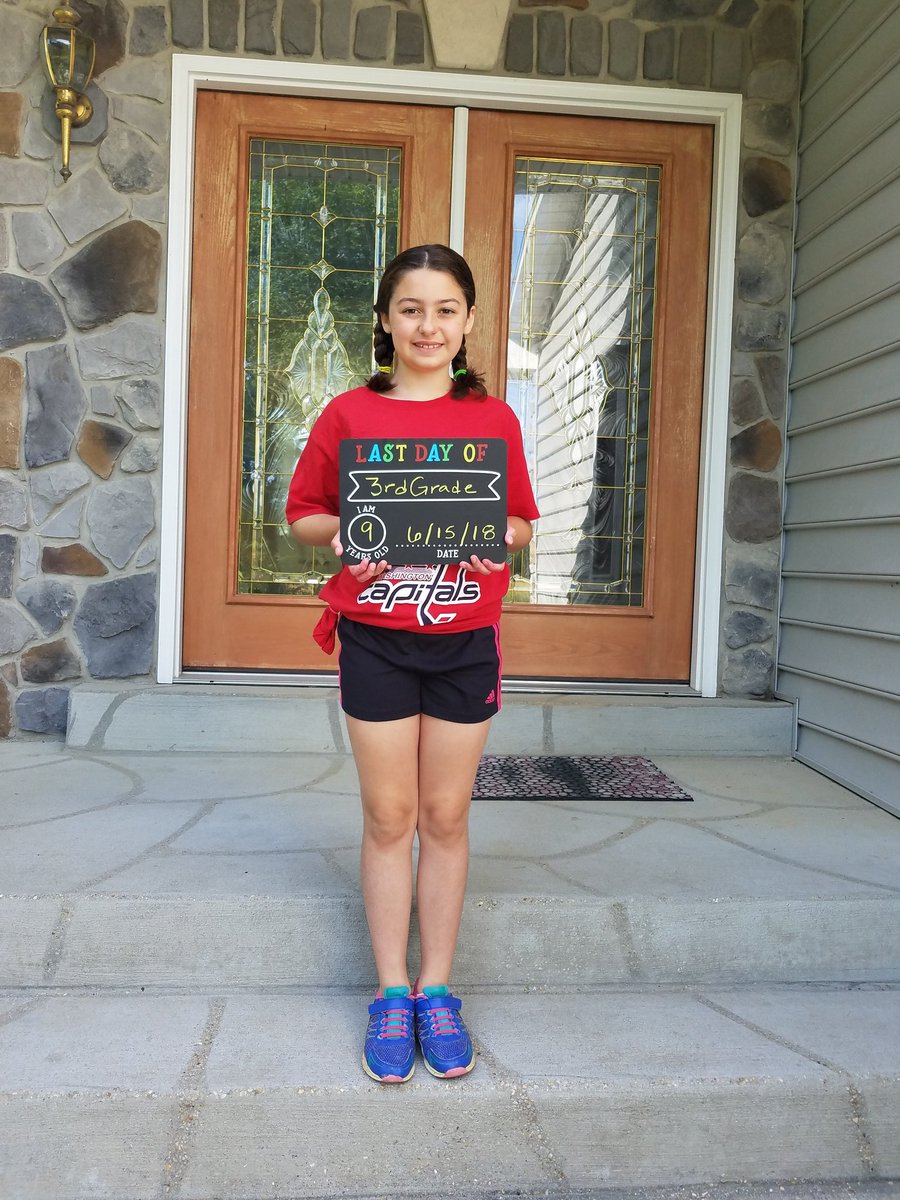 #lastdayofschool <a href="/CCPS/">Charles County Public Schools</a> <a href="/MtHopeNanjemoy/">Mt. Hope/Nanjemoy ES</a> So proud of this girl who rocked 3rd grade with straight A's all year!!! #smartathlete