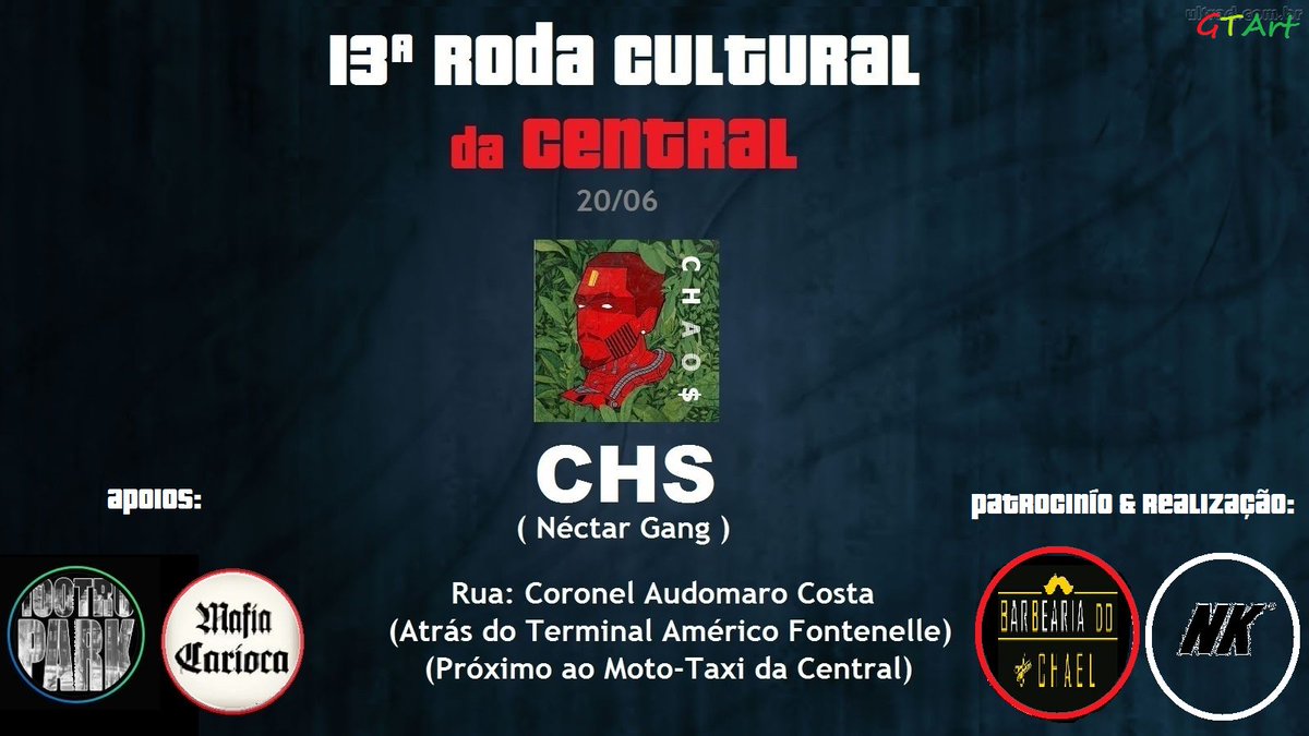 mgdocentro's tweet image. RODA CULTURAL DA CENTRAL - #13ª EDIÇÃO
CHS (néctar gang)

e mais...
BATALHA DE MC'S 
VALENDO "$$$$$$$"
1 CORTE DE CABELO
1 LANCHE BOLADO

VAI FICAR DE FORA DESSA?
CONFIRME PRESENÇA NA PÁGINA DO EVENTO
facebook.com/events/2057469…