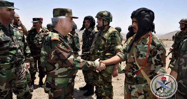 smmsyria's tweet photo. ⭕️ Reports: #Syria's defense minister Ali Abdullah #Ayyoub visits one of military bases in the South of #Syria (reportedly in the so-called Southern de-escalation zone close to #GolanHeights) https://t.co/Yps9QaxDio