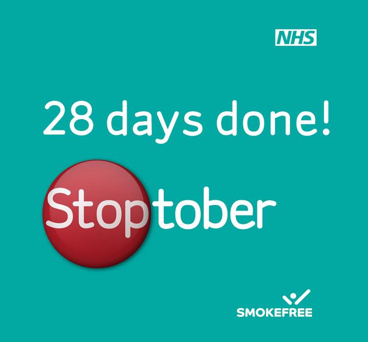SFreeHampshire's tweet image. #Stoptober update: If you #quitsmoking on 1st October tomorrow is day 28! After 28 days you&apos;re 5 times more likely to stop for good, so keep up the good work! We&apos;d love to hear how you did it - share your story and any #QuitTips to quit4life@nhs.net. Well done!
