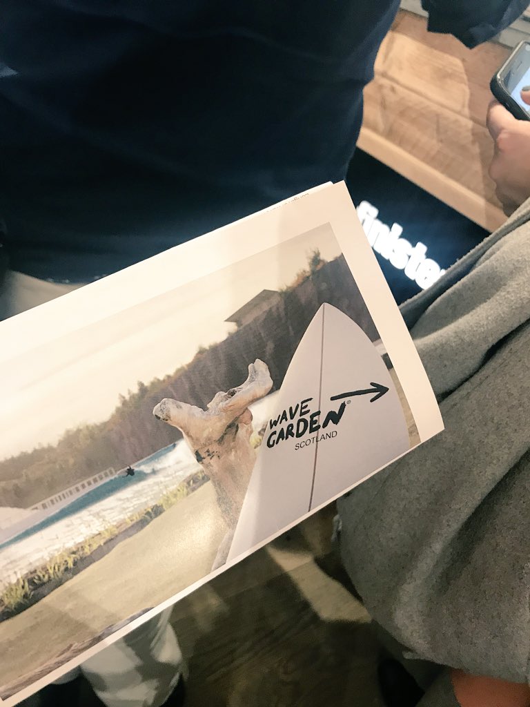 Thank you to @wavegarden_scot and @FinisterreUK for having us last night at the Edinburgh store to hear all about the launch of @wavegarden_scot #YOURgb #WaveGardenScotland