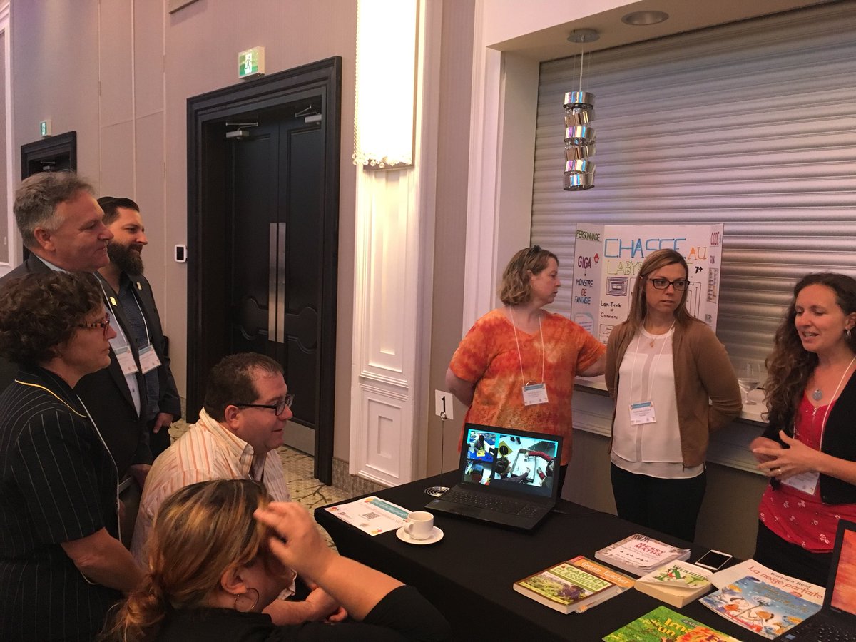 Merci aux enseignantes de l’école St-Joseph pour une présentation inspirante sur les classes extérieures!  #transfocecce18