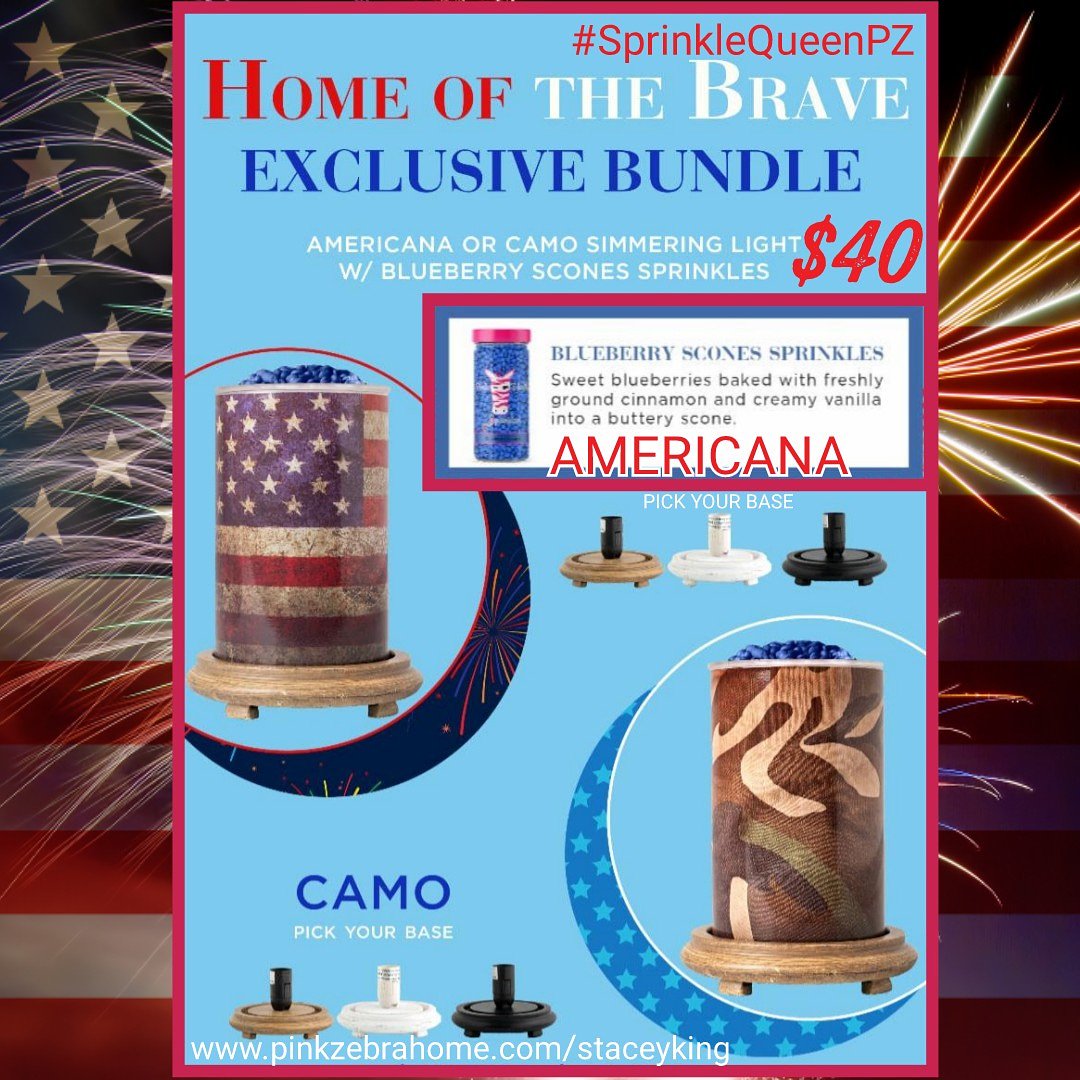 SprinkleQueenPZ's tweet photo. Come Celebrate the 4th of July with our Home of the Brave Exclusive Bundle available Now through July 1st or while supplies last!
https://t.co/uUWM1cpbvY

#HappyJuly4th #HomeOfTheBrave #LandOfTheFree #ThankYou #Americana #Camo #SprinkleQueenPZ https://t.co/DWMAW3IwQL