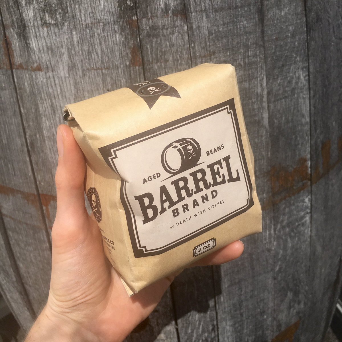 DeathWishCoffee's tweet photo. #FreebieFriday #FridayFeeling Barrel Brand coffee is coming back next week. Follow, RT, and comment to score a bag before the release 🤘 We'll announce a winner on Monday! https://t.co/awc9KhrN4I