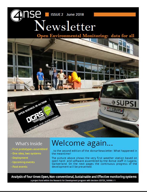Please read the second etition of the newsletter, available on the #4onse homepage!
