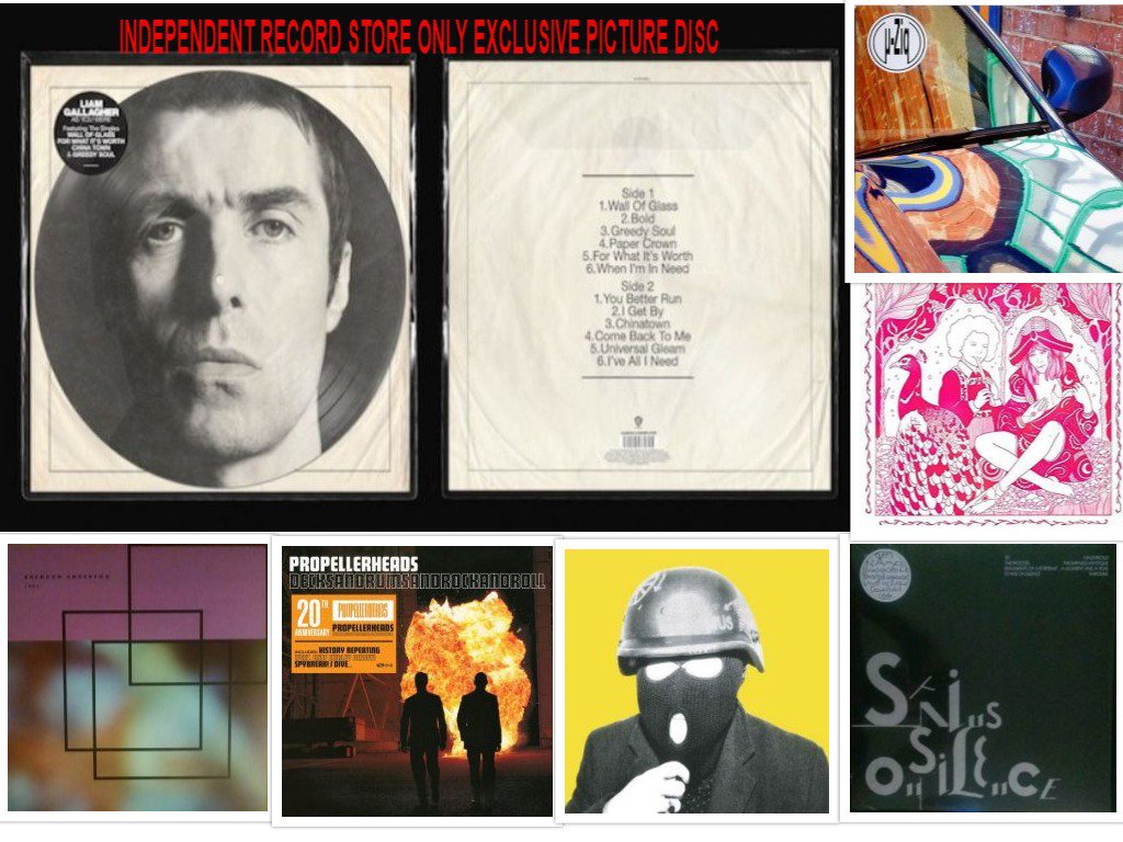 NEW ARRIVALS 15.06.18
spindizzyrecords.com/2018/06/15/new…

#LiamGallagher #GirlsNames #LeonVynehall #MelodysEchoChamber #Promartyr #BrendonAnderegg #Propellerheads #BlackaT #FrankiePaul #RodTaylor #JohnParish #InfiniteMusic #LoveUnlimited #WilkoJohnson
#Muziq