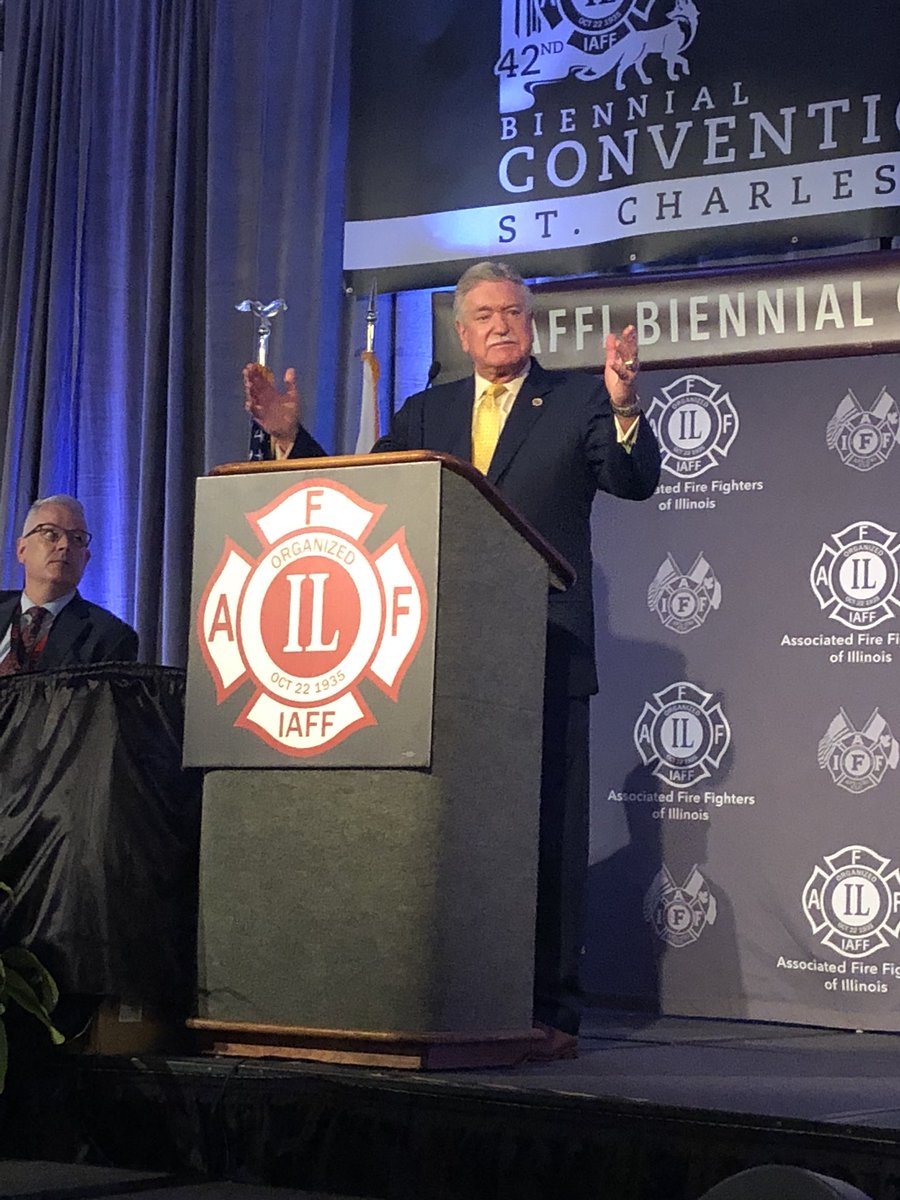 IAFF26's tweet image. IAFF GP Schaitberger addressing the AFFI Convention this morning.