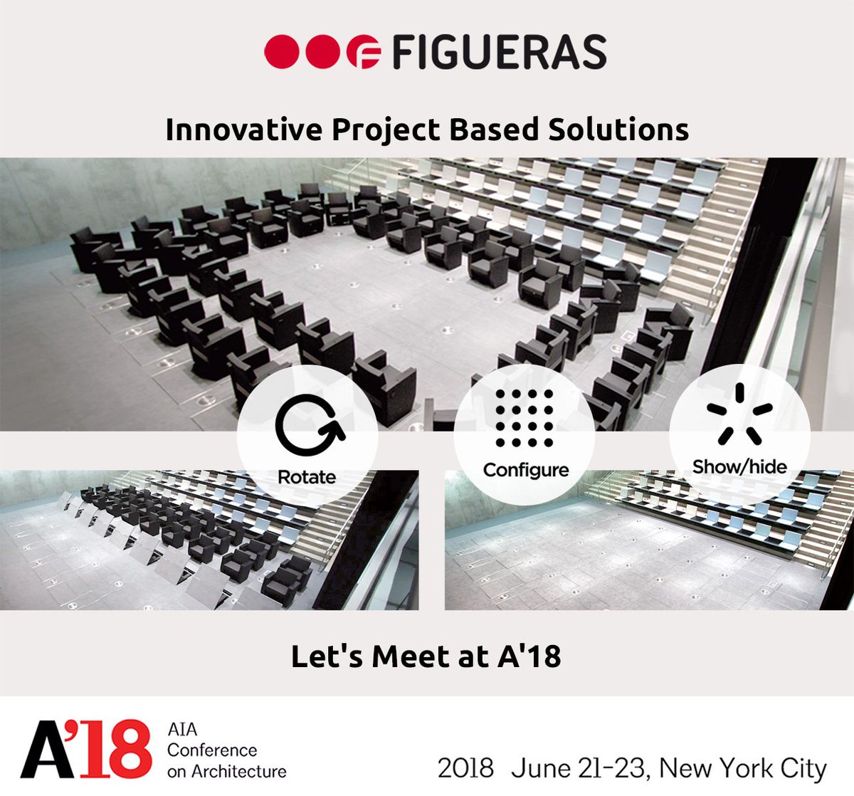FiguerasSeating's tweet image. Meet our US team at #AIAConferenceOnArchitecture
We will help you to make your project happen! 
#SeatingSolutions #engineering #seating #design #innovation