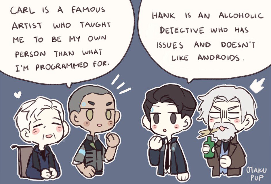 IT'S A DAD OFF!!!! WHO IS BEST DAD? #DetroitBecomeHuman
.
.
.
Though Connor and Markus are daddy materials too //COUGHS BLUE BLOOD ?❤️ 