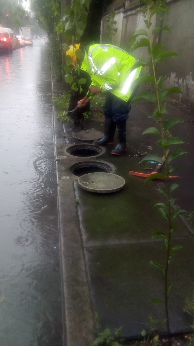 AlcaldiaMHmx's tweet photo. La temporada de lluvias apenas inicia, es importante no tirar basura que puede tapar las coladeras. Les recordamos que ante los casos de emergencia estamos atentos a sus reportes. Imágenes de ayer en la col. Argentina👇🏻 https://t.co/79J6lITxbv