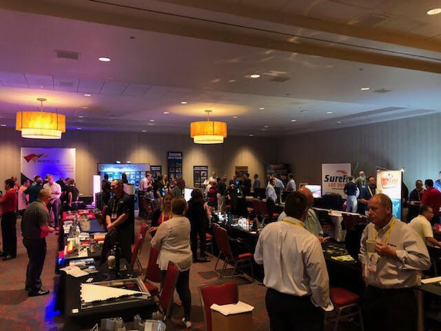 YorstonAndAssoc's tweet photo. It is a great Friday at the Midwest Sign Association trade show and networking event! Joe Lupton is there supporting our great manufacturer partners. @PrincipalLED @gallerydigital2 #SignComp #ManufacturersRep #ManufacturerPartners #signs #SignIndustry #Detroit #tradeshow https://t.co/Tn3ypWCelw