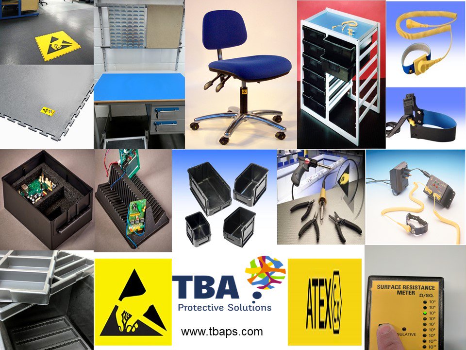 TBA_ps's tweet image. We can solve all your #antistaticprotection problems from the #floor to #testinstruments and all the bits in between.We have numerous solutions for making a #floor #staticsafe and #groundable including #conductiveepoxyfloorpaints , #antistaticrubbermatting , #antistaticfloortiles