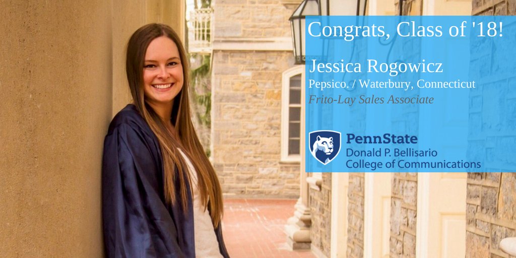 PSUBellisario's tweet photo. Class of 2018 June Job of the Day, featuring Jessica Rogowicz! @PepsiCo @Fritolay https://t.co/M78cW8sHuR