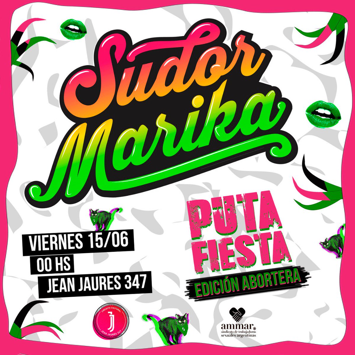 NinaLeonFeminis's tweet photo. ¡Lxs esperamos esta noche para mover la cola hasta el amanecer en la #PutaFiesta!
#vamosconlasputas #nuncaconlayuta https://t.co/y4PFdRX1w9