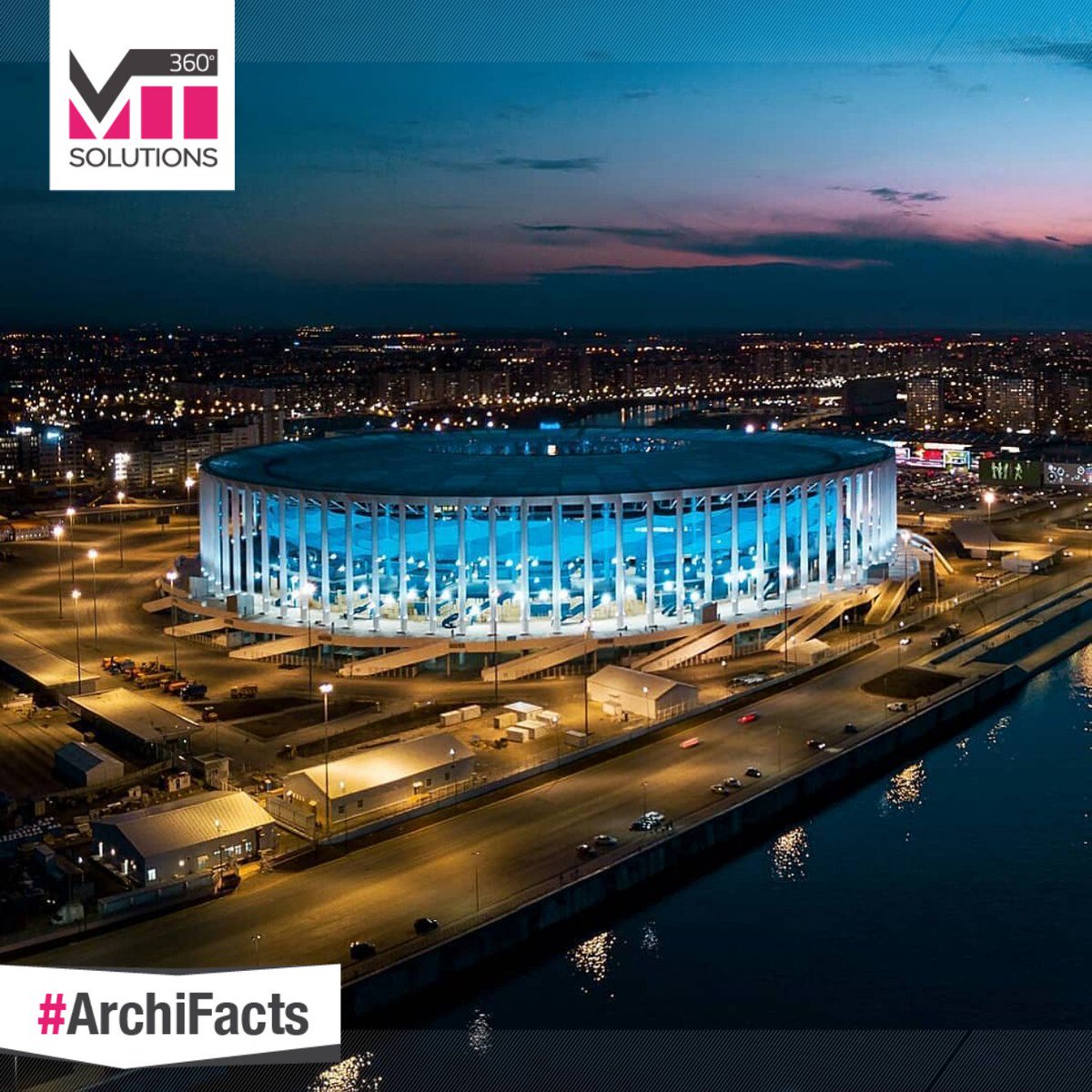 MTSolutionsCorp's tweet image. El diseño de#NizhnyNovgorodEstadium fue diseñado exclusivamente para el Mundial #Rusia2018 Posee capacidad para 44.899 aficionados, pero para este campeonato permitirá el acceso a 55.300 espectadores. 😍 
#MTSolutions
#WorldCup2018