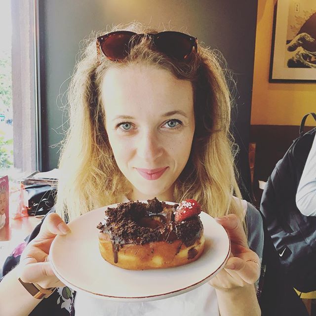 Omg vegan #dougnuts in #vilnius 🍩💜💜💜