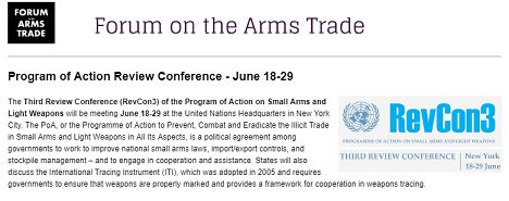 ForumArmsTrade's tweet photo. Check out resources and experts in action at June 18-29 - Program of Action Review Conference #3RevCon @IANSAnetwork @RCW_ @jasnariogalace @folademutota @achesonray @a_pytlak @GoldringNatalie @NDuquet @dbasuray77 @kkvignarca https://t.co/kdUrS4I82o https://t.co/xTw13ENLnC