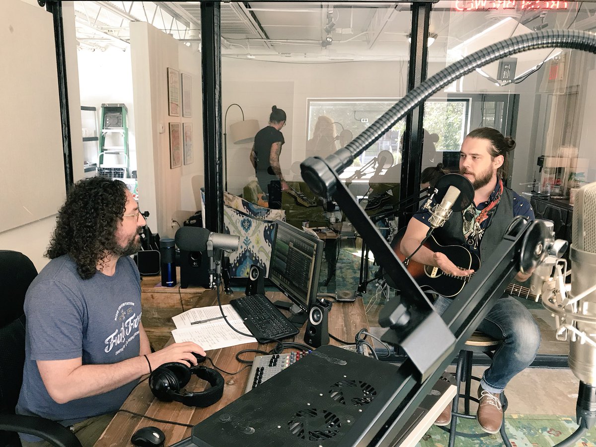 underhillfamily's tweet photo. Thanks for having us on @RegsCoffeeHouse !!! @BhamMtnRadio #radio #tufo #whenthetrumpetsounds #chickasawfields https://t.co/1UfkeoM1YH