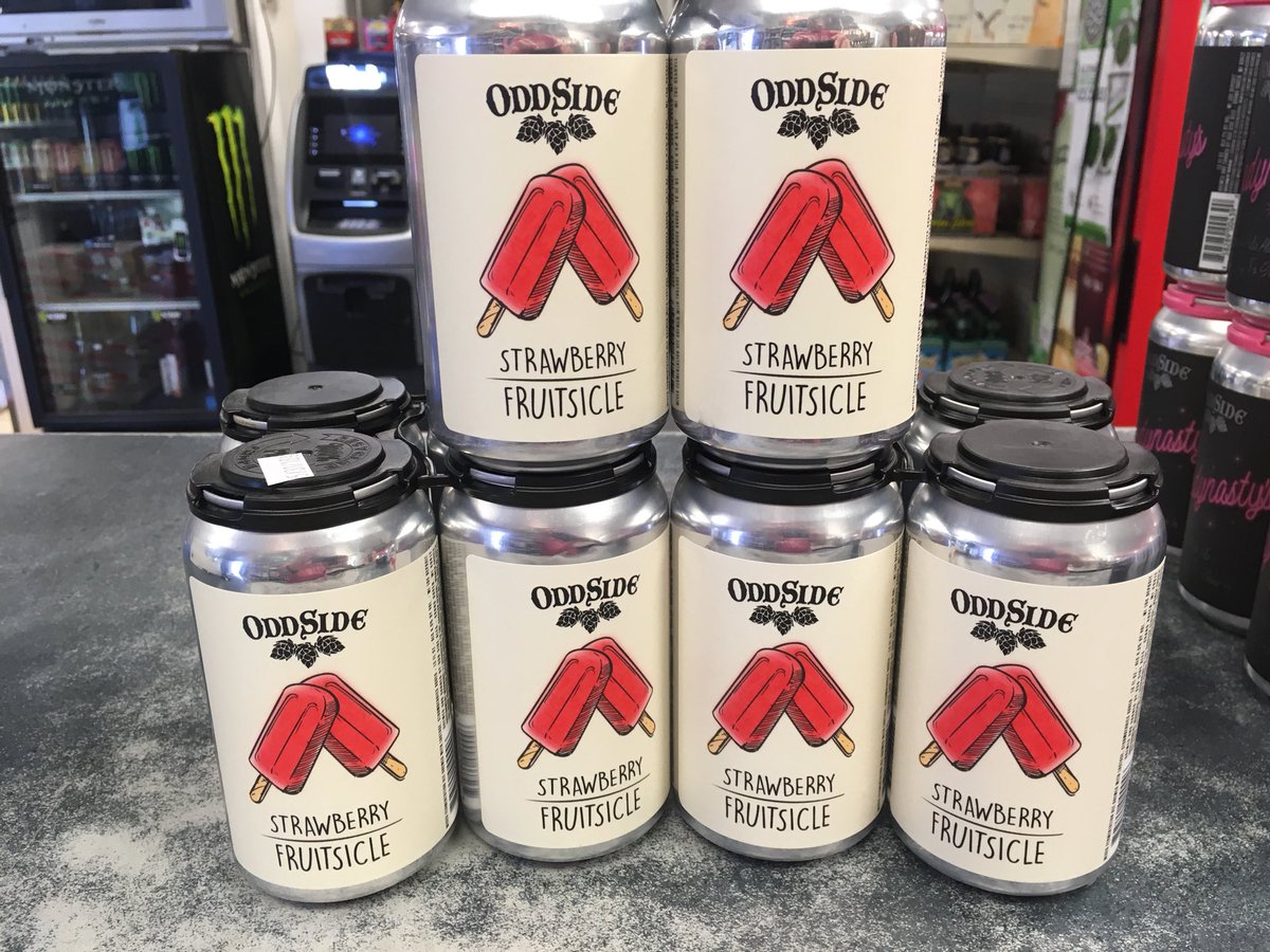 NorwoodCappys's tweet photo. Come get out latest @OddSideAles new releases!! The amazing Fruitsicle done with strawberry and shadynastys which is a delicious IPA #craftbeer #cappysnorwood #new #oddside https://t.co/11NowQDUut