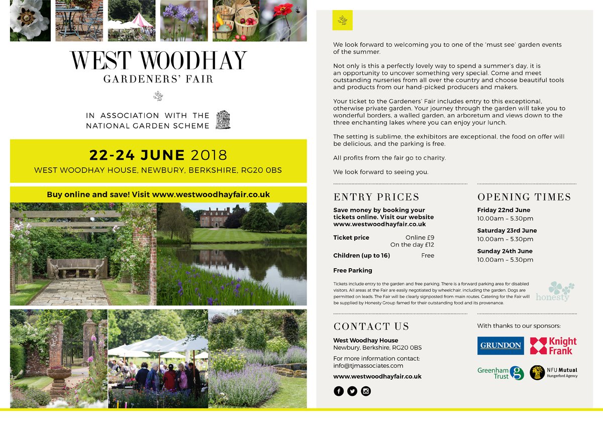 Our #Hungerford office is sponsoring the #WestWoodhayGardnersFair next weekend. Why not come along and say hello