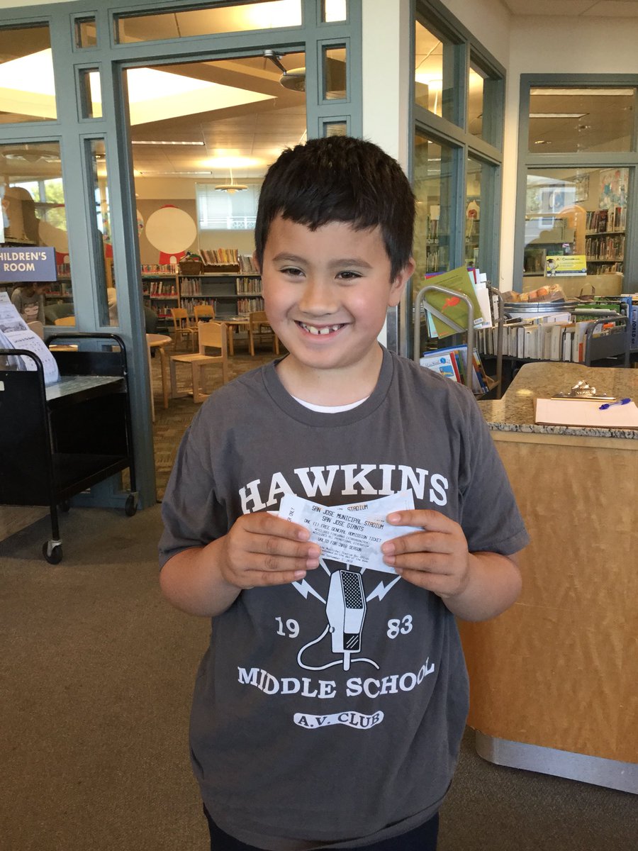 dalycitylibrary's tweet photo. #winner ! 🏆 🎟🎟Did you know that every child under 18 who visits one of our libraries this summer can enter a weekly raffle for tickets to a variety of venues! Here is a #westlakelibrary winner now! Drop in! #iheartdalycity #summerlearning #plslibraries #librariestransform https://t.co/MdJLQy5Z9i