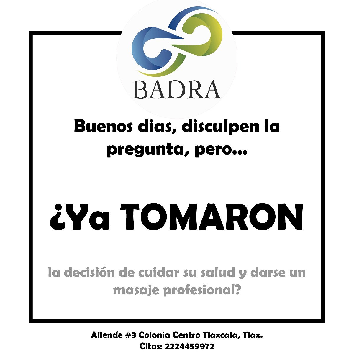 BadraMasaje's tweet photo. Date la oportunidad y comprueba los #beneficios que un #masaje te puede brindar.

#aromaterapia #relax #relaxed #massagetherapist #terapia #amor #espíritu #Rusia2018 #Tlaxcala https://t.co/yW8nbi5Z4w