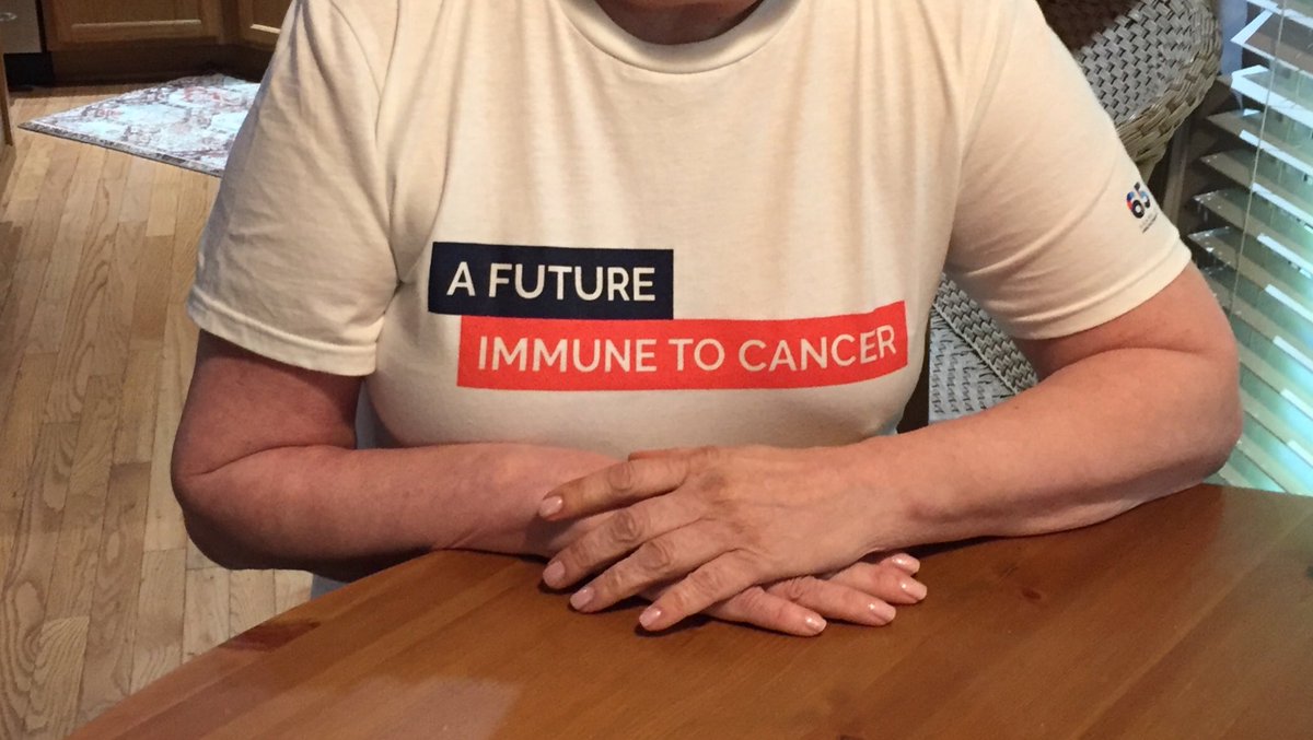 eventgal3's tweet photo. I #WearWhite to honor the pioneers of Cancer #Immunotherapy . Immunotherapy gave me a year of my life back. ⁦@CancerResearch⁩ https://t.co/VoN54HGW0U