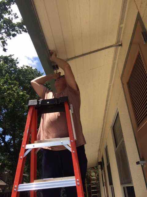 mdusdtechnology's tweet photo. The start of summers means a lot more ladders around schools. Excited about the new Aruba wireless going in. https://t.co/xlUFseLtdQ