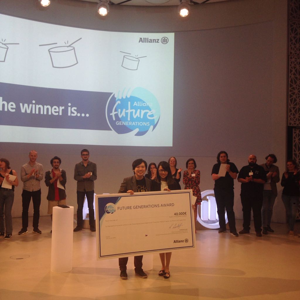 Congrats to The Picha Project (pichaproject.com) for being the very first #EFGAward18 winner and receiving €40K. The 8 other finalists came along a long way and #Allianz will continue to support their global #impact. #InvestmentReadyProgram