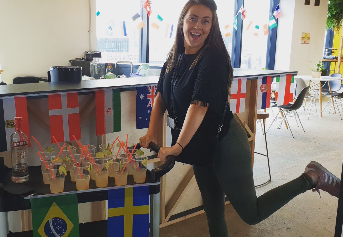 Peak_HQ's tweet photo. Beer o’clock at Peak HQ has been hijacked by #WorldCup cocktail o’clock - today, we’re celebrating #Russia2018 with Moscow Mules! https://t.co/yxfuUS3vGp