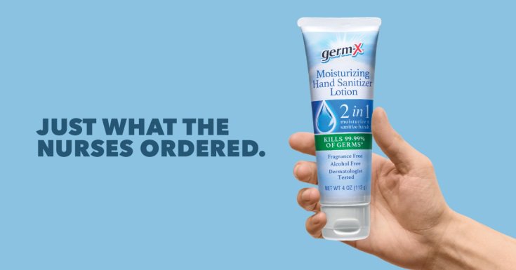 This lotion added that moisture my hands were begging for. - RN, Wilsonville AL #GermXPro #APIC2018