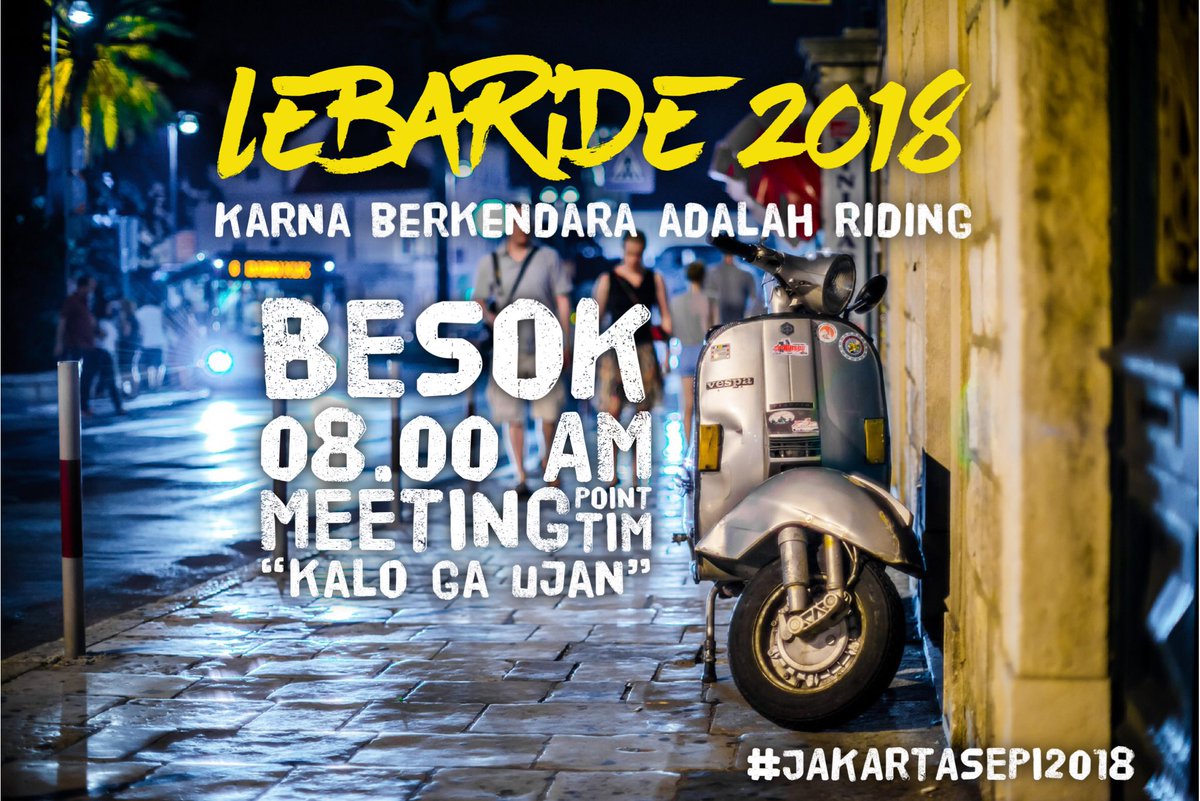 Rigensih's tweet photo. MARI KITA AYO! #LEBARIDE #JAKARTASEPI2018 https://t.co/qufvIzE64a