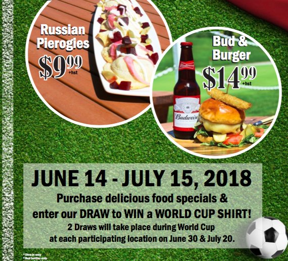 IggysRestaurant's tweet photo. Cheer on your team at #iggysgrillbarpatio  Fill out a ballot for a chance to win 1 of 2 official team jerseys! #worldcup2018 https://t.co/CBaR0KYmZy