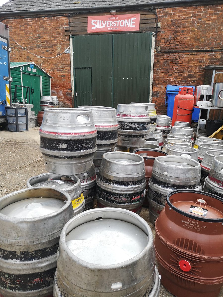 Collecting beer for Saturday's West Oxford Beer Festival from @silverstonebeer Sadly no space for these in our vehicle, and we have something more modest.