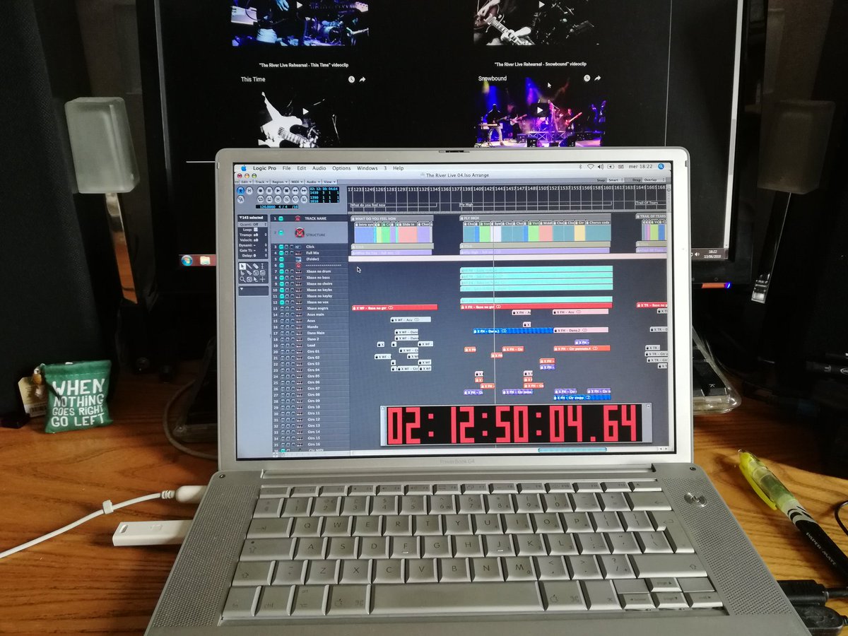 _MarcoDeAngelis's tweet photo. Setting up sessions for rehearsal.
Live gigs should start during the fall.
And will feature songs from both "The River" and "Next Station".
Thrilled!!!
Cheers everyone. https://t.co/ZrkH3EXKUl