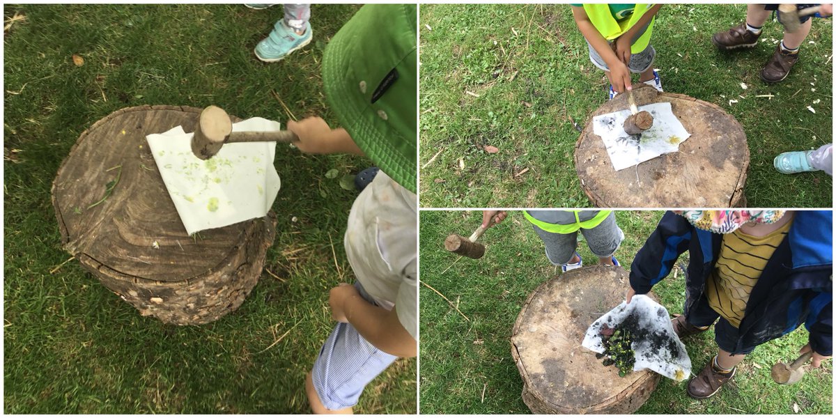snap_forest's tweet photo. Exploring clay and natural dyes @snapweston. Mixed media, child-led play as they experimented with texture, colour and splatability #definitelyaword
#outdoorlearning #EYtalking https://t.co/Pynty1x5jd
