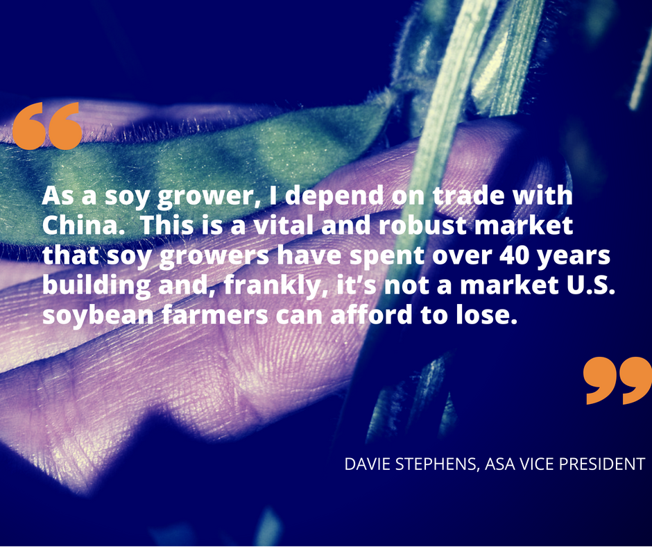 ASA_Soybeans's tweet image. ASA, on behalf of all U.S. #soy growers, is disappointed in the Administration’s decision, which follows weeks of imploring the President &amp;amp; his team to find non-tariff solutions to address Chinese intellectual property theft.  ow.ly/GCql30kw6H4 #RethinkTheTariffs